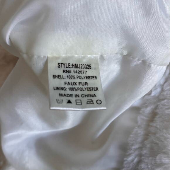 Haute Monde Los Angeles Girl's Coat Size S White - Picture 6 of 6